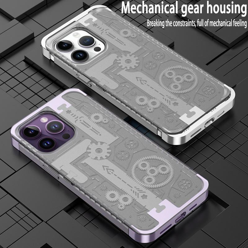 

Матовый чехол из алюминиевого сплава с рамкой для iPhone 14 13 Pro Max Samsung S23 Ultra Plus, жесткий противоударный чехол для телефона из ПК