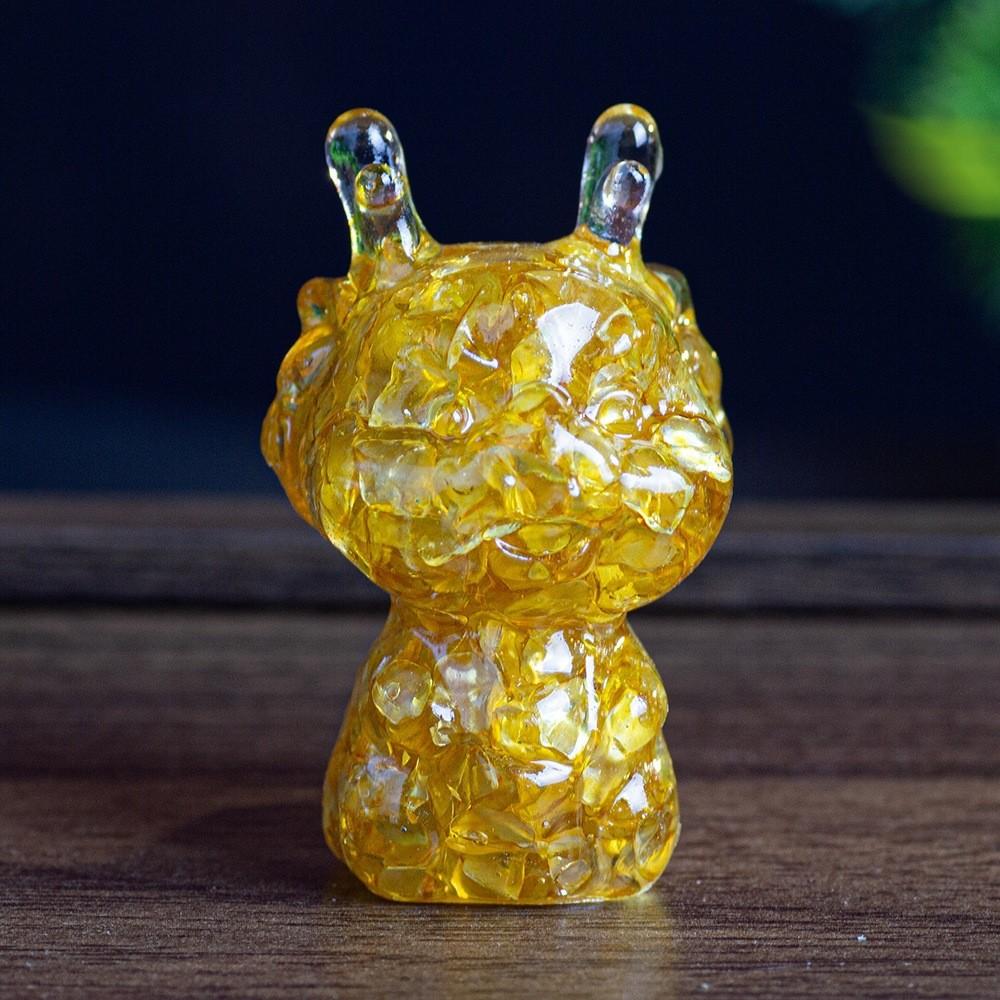 Crystal Resin Animal Figurine With Colorful Shells For Home Decor And Gift Giving