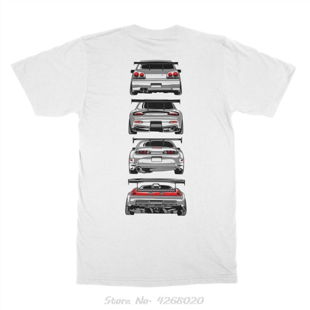 

Модная Распродажа Японский Классический Легендарный Автомобиль 90-х JDM R34 GTR Skyline RX7 NSX 350Z S2000 Футболка Мужская Хлопковая Футболка S разноцветный