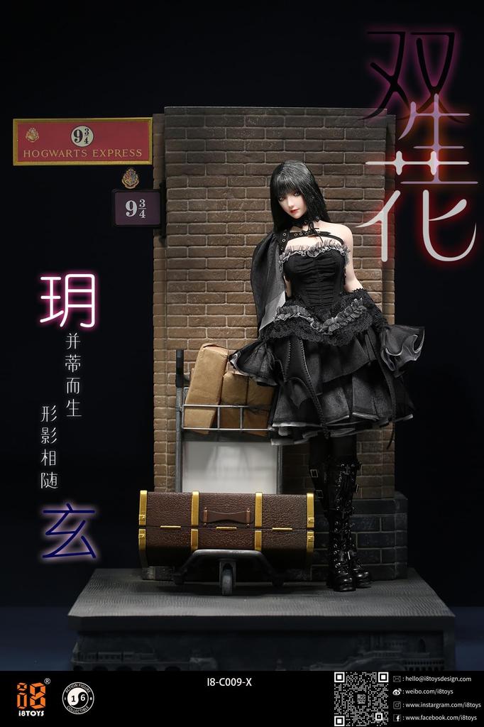 [TOYBARJAPAN] 16 Scale Figure Set: i8TOYS I8-C009-X Junior Bishoujo Action Eye Movable Eye Asian Beauty Female Head, Clothes, and High Heels (Body