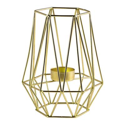 3D-Kerzenständer, geometrisch, Vintage, Eisendraht, luxuriös, romantisch, für Zuhause, Tischdekoration