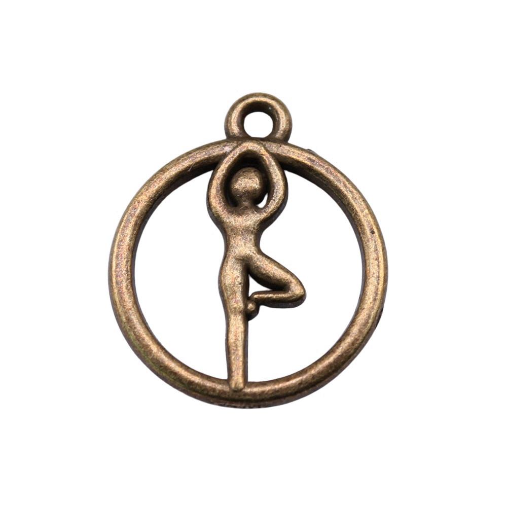 Om Lotus Charms Sports Pendants For Spiritual Yoga Themed Jewelry