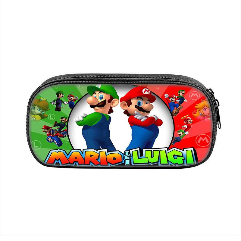 Super Mario Bros Pencil Case With Nylon Material For Students And Kids