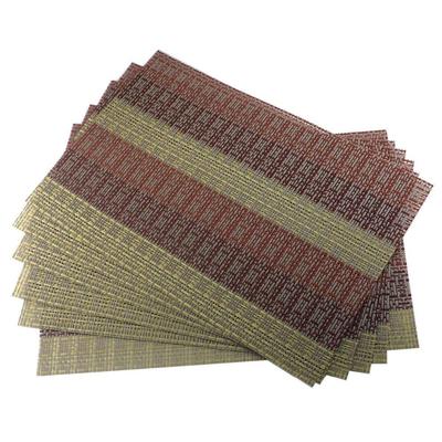 Kuchnia jadalnia bambusowe podkładki stołowe na stół mata Manteles Individuals serwetki maty na kubki Coaster Pad zestaw 6 pcv