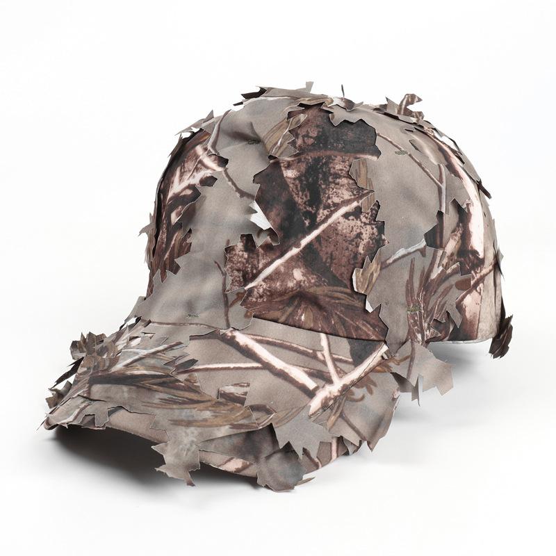 

Baseball Cap, Field Training, Leaf Inspired Camouflage, Duckbill Cap, Jungle Camouflage, Curved Eave, Soft Top, Sun Shading Hat One Size хакі