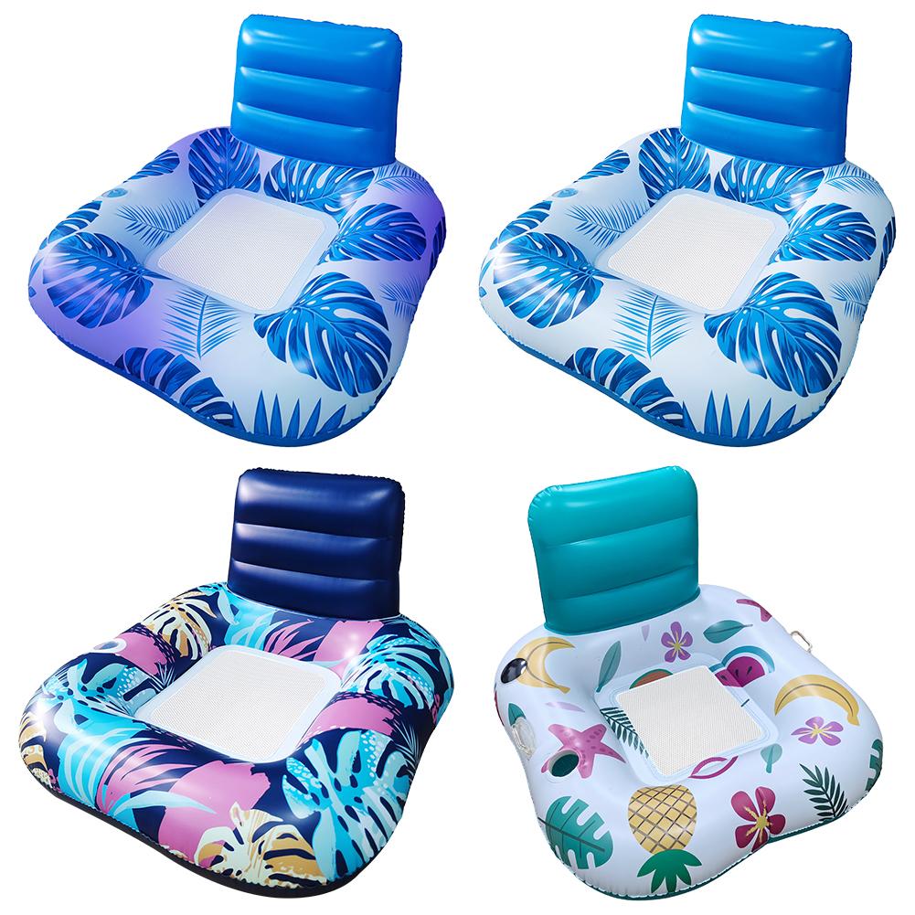 

Наружные поплавки для воды с подушкой для головы для летнего пляжа, шезлонг для бассейна, надувной поплавок для бассейна, шезлонг для взрослых