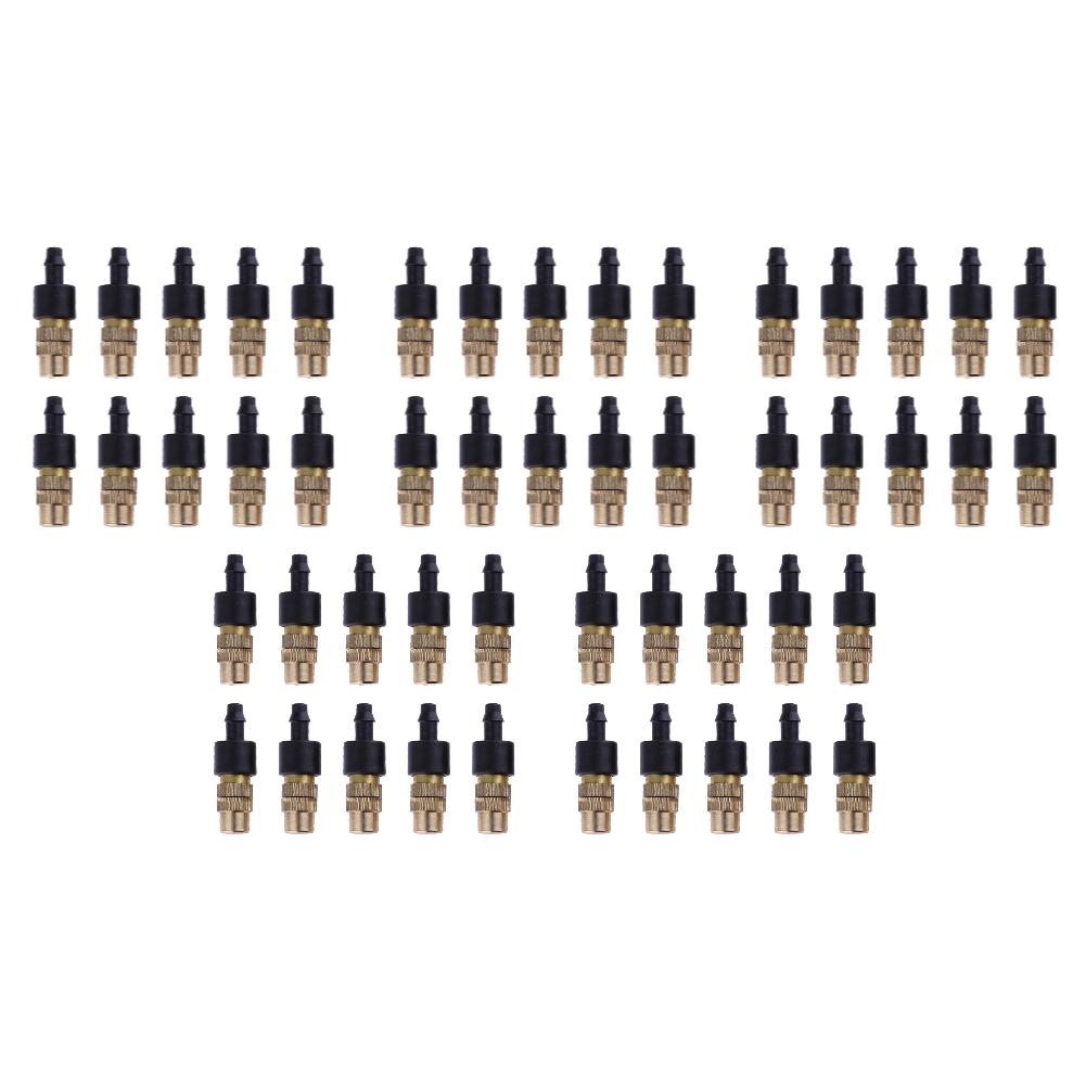10-100pcs 4/7 Dripper Drip Head Adjustable Brass Sprinkler Agricultural Misting Nozzles Garden Irrigation Water Sprayer Atomizer