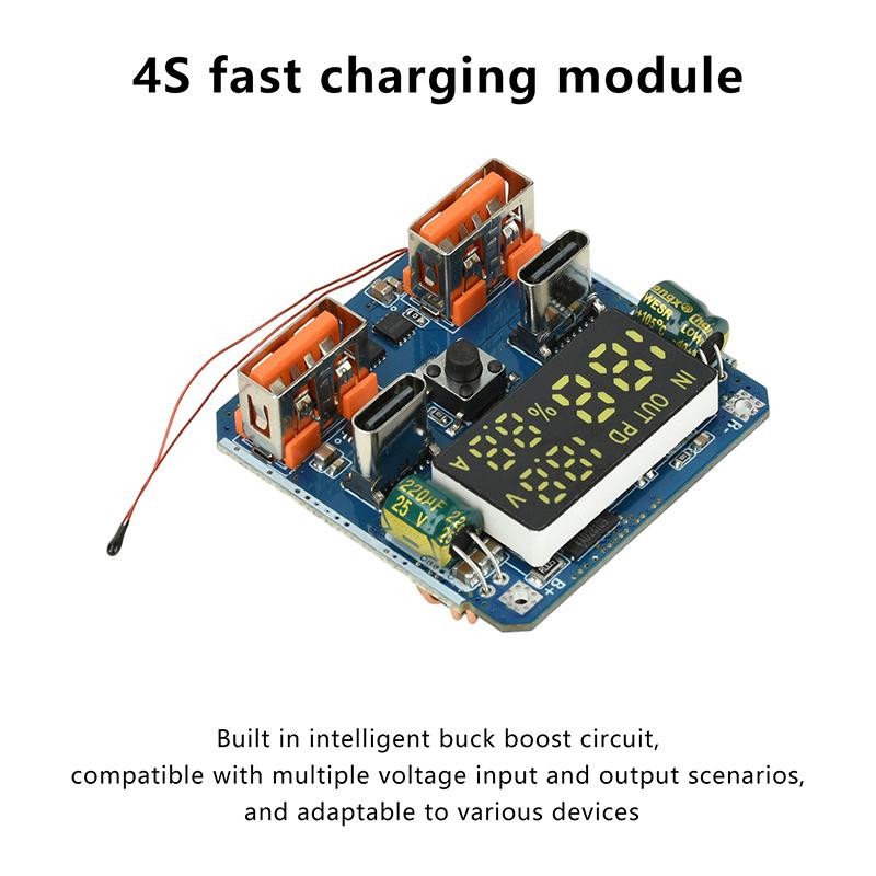 4S Pd 100W Lithium Batteries Fast Charging Module 20V 5A High Power Charge/Discharge Buck-Boost Bidirectional Charging Board