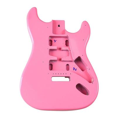 Deep Pink Gloss Electric Guitar Body - Poplar DIY Modification Accessory