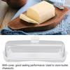 Plastic Butter Dish With Lid Transparent Cover Butter Keeper Container  For Refrigerator