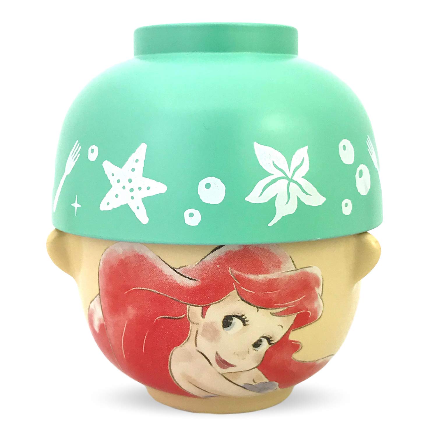 

Sun Art Disney Little Ariel Soup and Rice Bowl Crayon Made in Japan The Mermaid Set, Mini, 200ml, Touch, SAN3289-7, зелёный