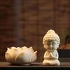 Nostrae Buddha with Lotus Show Pieces for Home Decor Living Room Decor Items | Cute Showpieces Gift Item for Decoration