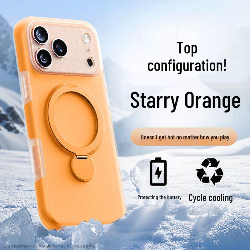 

iPhone 17 Pro Max Jelly Magnetic 360° Holder Case with Full Coverage Drop Protection for Apple 16 iPhone 13 Pro