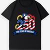 Unisex 250 Years of America Bald Eagle T-Shirt-Patriotic USA Flag Graphic Tee
