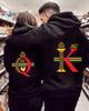 King & Queen Couple Valentine's Day Hoodies