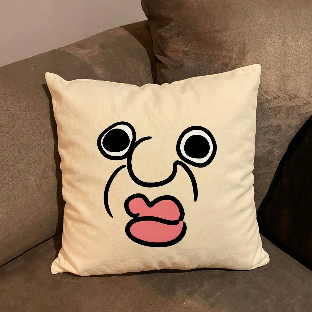 Funny Bbangbbangs Diary Cartoon Comfortable soft Pillow Case for Sofa Living Room Home Decor Protective Covers
