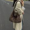 Leopard Print Bag Women's Large-capacity New Autumn and Winter Retro Shoulder Messenger Bag Casual Commuting