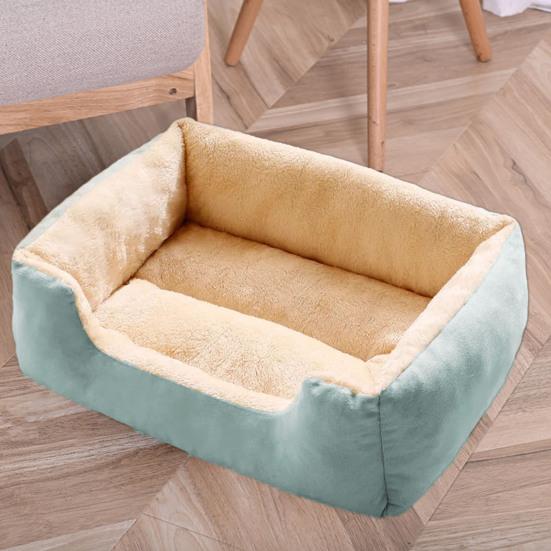 Plysch Pet Nest Ortopedisk hundsoffa för små medelstora hundar Mjuk kattsoffa Tvättbar katt/valp sovsäng