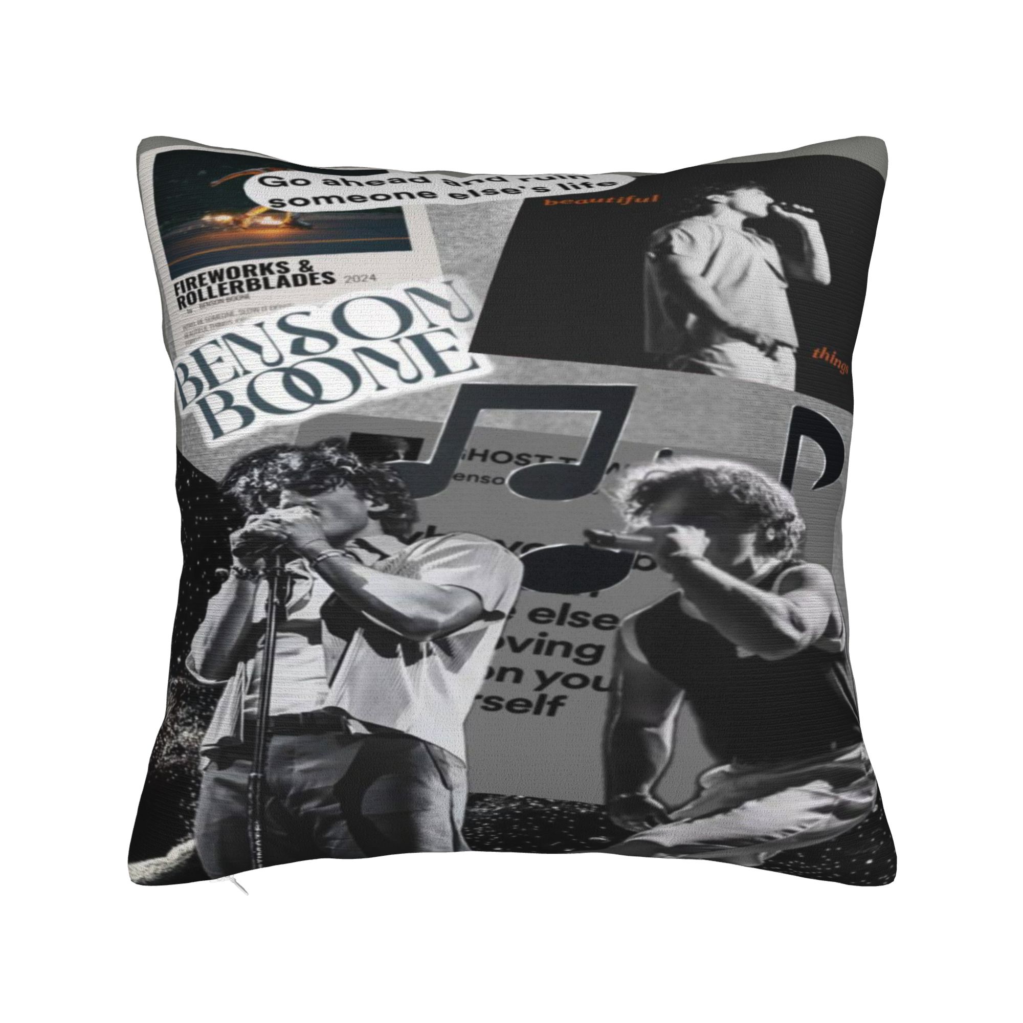 

Benson Boone Moonbeam Ice Cream concert tour Pillowcases Cushion Cover Pillow Covers Soft and Sweet Zippered Multi-Size 12x12in 30X30cm