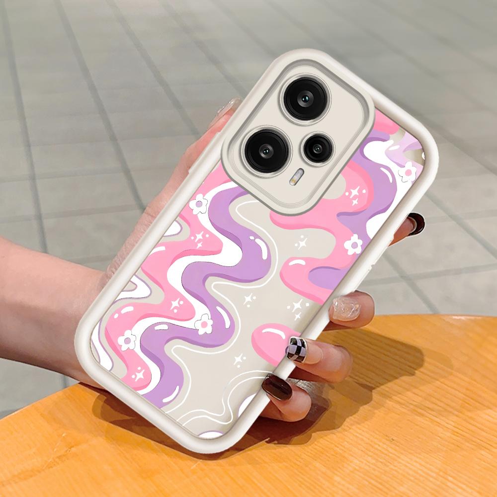 

Мягкий силиконовый квадратный чехол с рисунком лестницы для телефона, полное покрытие, противоударный защитный резиновый чехол для камеры для Xiaomi Redmi Xiaomi 15 Ultra белый