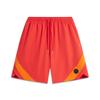 Li Ning Basketball Series Bad Five Color Block Mid Waist Drawstring Breathable Versatile Loose Sports Shorts Men Shorts AKSV747-3