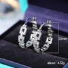 Design Zircon Ear Buckles, Simple High-End Loop Chain Earrings For Women