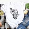 Maycaur Harajuku Women T Shirt Music Note Printed Tops Women New Black Tshirt Ladies Fashion Graphic Tees FeUnisex Tops Tshirts