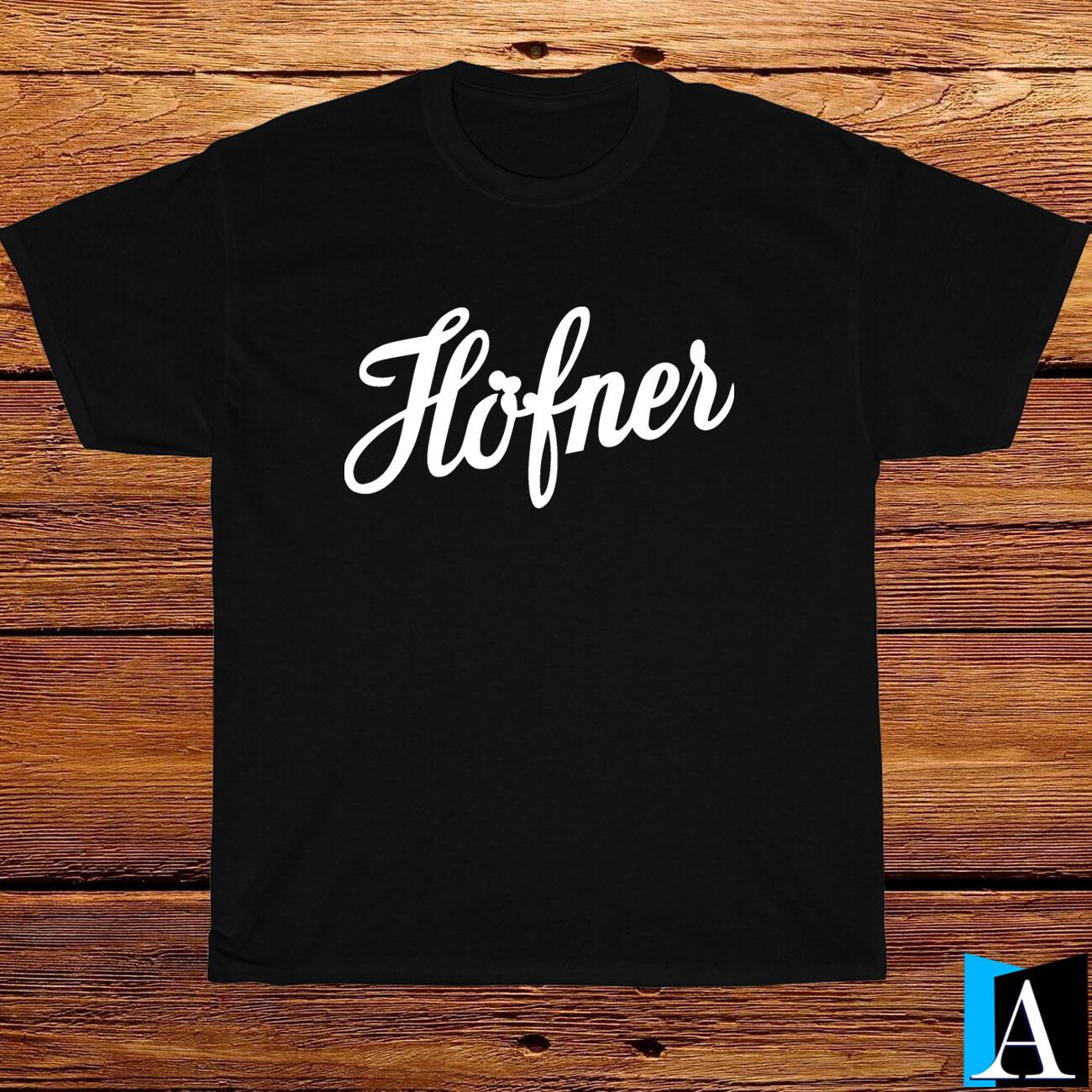 New Shirt Hofner Guitar Music Logo Black Grey White Navy T-Shirt Size S-3XL XXXXL