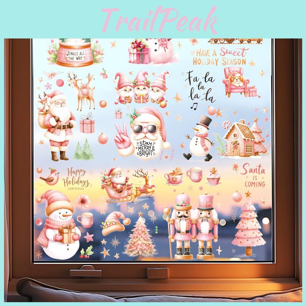 Decals Wall Christmas Set Pvc Christmas Tree Wall Sticker For Festive Room Decor