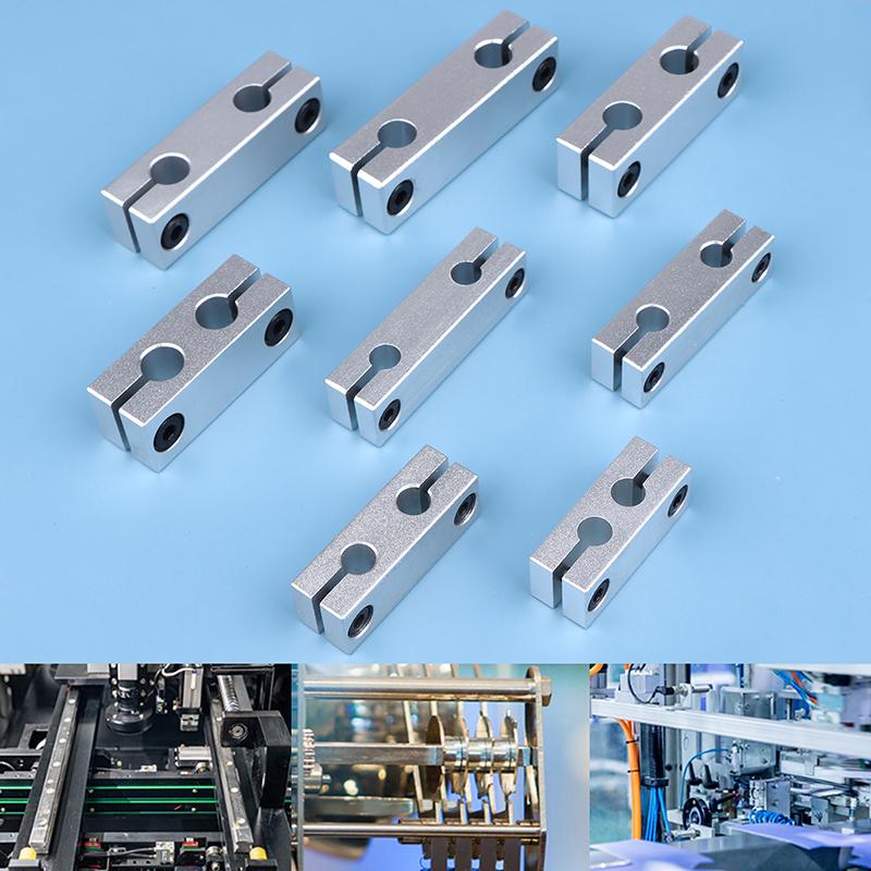 New Sale 6MM 8MM Pillar Parallel Clamp With The Same Diameter Optical Axis Fixing Steel Pipe Round Frame Connector