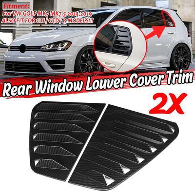carbon fiber Rear Window Spoiler,Rear Window Side Wing,2pcs Rear Window Spoiler Side Wing Trim Cover Car Vehicle Modification Fit for MK7 GTD R 2014‑2018