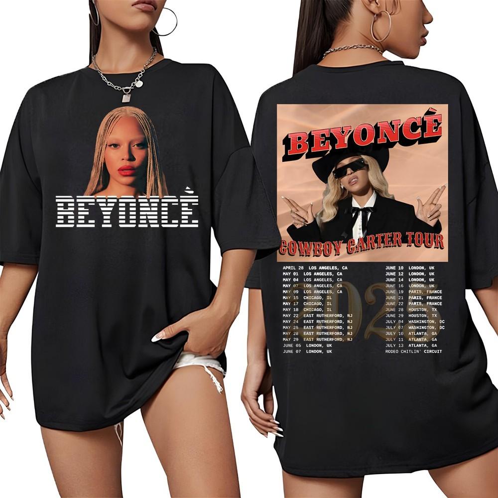 

Beyonce Cowboy Carter Tour 2025 Unisex T Shirt, Act ii Renaissance Shirt,Fan Tee L