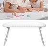 Striped Leather Nail Art Hand Pillow Foldable Stand Nail Rest Cushion Nail Arm Rest  For Nail Techs