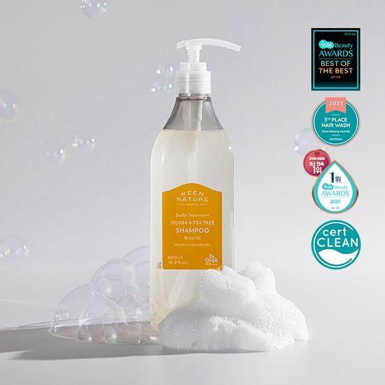 Dr.Orga Jojoba Tea Tree Shampoo 500ml (Oily Shampoo, Vegan Shampoo)