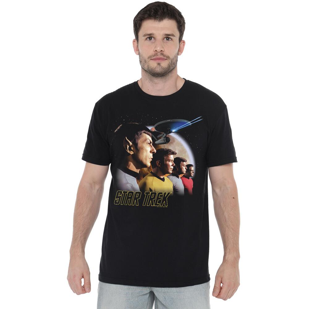 Star Trek Original Forward To Adventure T-Shirt S-2XL Black XL