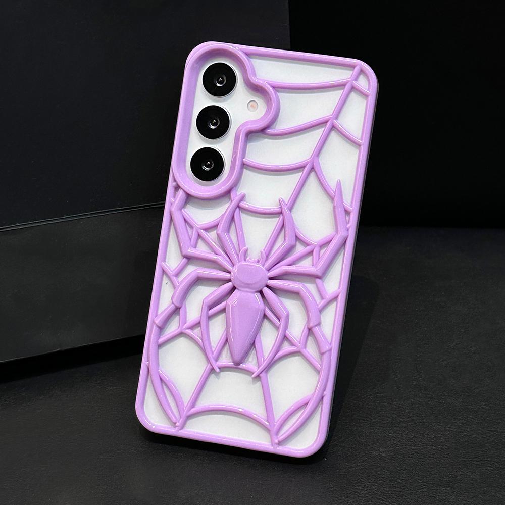 

Крутой 3D чехол-паук с полыми элементами для рассеивания тепла для Samsung Galaxy S25 S24 S23 S22 ultra FE, противоударный, из мягкого силикона For Galaxy S23FE