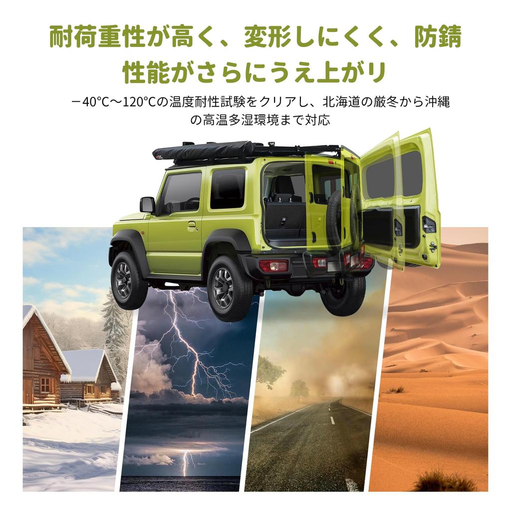 Jimny Back Door Free Position Compatible with and JB74W 2018 Present Jimny Back Door Stepless OEM Door Punch Inspection No Drilling Easy 1 Piece