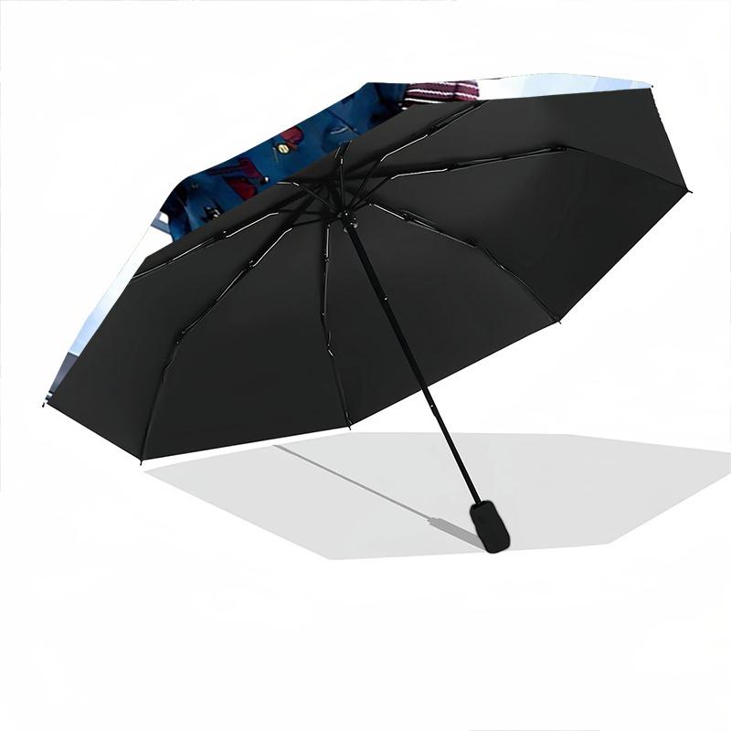 1pc Chucky's Cult Durable Cartoon Folding Umbrella, Portable Compact Umbrella for Men and Women I018