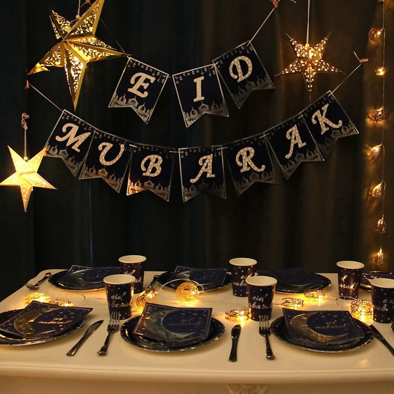 30-75cm Hohlstern Hängeanhänger Eid Mubarak Weihnachten Ramadan Dekoration 2025 Islamische Muslimische Partydeko Ramadan Kareem Geschenk