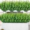 1-6PCS Artificial Green Plants Ferns Ruscus Eucalyptus Home Wedding Outdoor Decor Ornaments Faux Floral Arrangements
