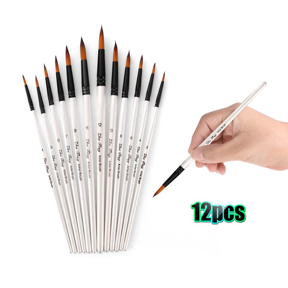 Buy Professional Paintbrushes Set Nylon Hair Paint Brush Fine Detail