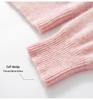 Women's 100% Cashmere Pullover Sweater, Half-High Collar, Long Sleeve, Thick Knit, Autumn/Winter Style.