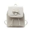 Bow double shoulder small bag women's bag new trendy fashion backpack cute portable shoulder bag schoolbag