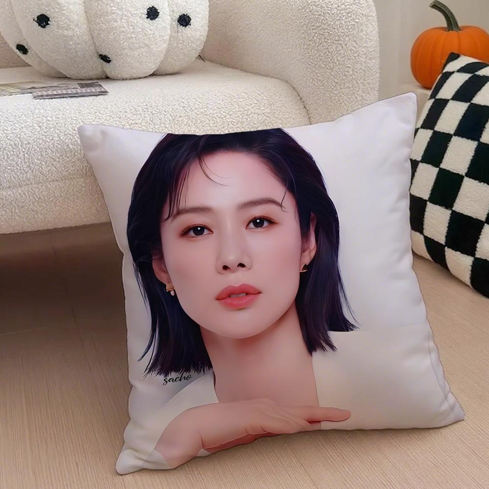 actor intelligent KKim Hyun Joo Cushion Cover Throw Pillow Cover Hidden Button Durable Polyester Chair Cushion