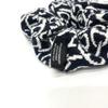 HERMES Claudia Chaine d'Ancrepattern hair accessories Shush Cashmere Black/White