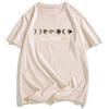 Short Sleeve Cotton Loose Tshirts Unisex Streetwear Copy Moon Joy Tshirt Design Graphic Printing Clothing Casual Summer Tees