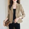 Cardigan elegant de toamnă-primăvară, culoare uni, costum, sacouri temperament pentru femei, palton exterior, top
