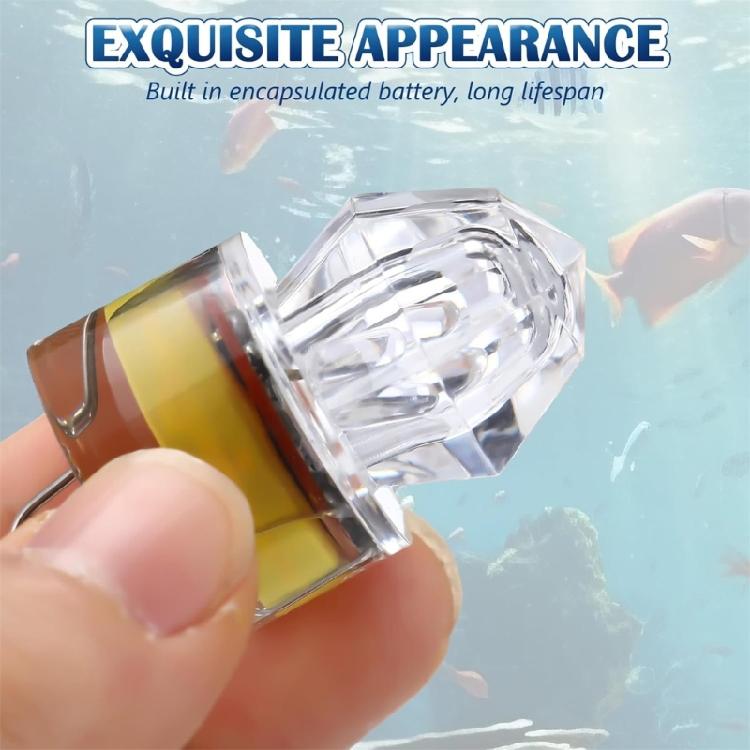 Boats Fishing Attractor Light Set with 12 LED Underwater Lures Light, Compacts Hanging Hook Body and Multiple Color Option for Night Fishing Trip