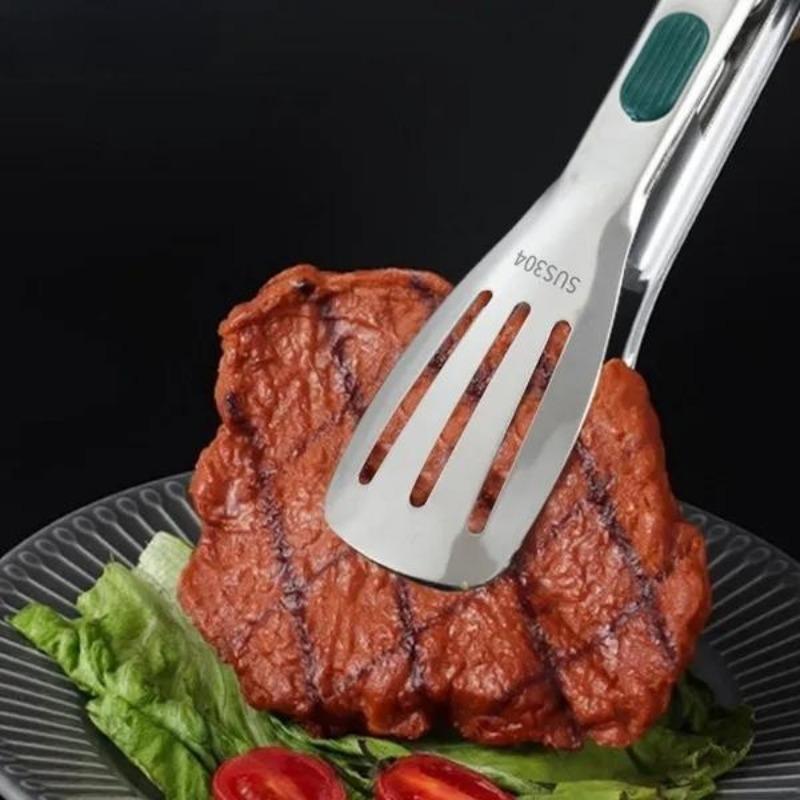 S/M/L Stainless Steel Kitchen Tongs for Cooking Food Tongs Non-Slip Handle Outdoor Barbecue Tongs Meat Bread Tongs Cooking Accessories