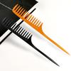 Hairdressing Comb Anti-static Long Lifespan Plastic Sharp-tailed Large Tooth Comb for Stylist